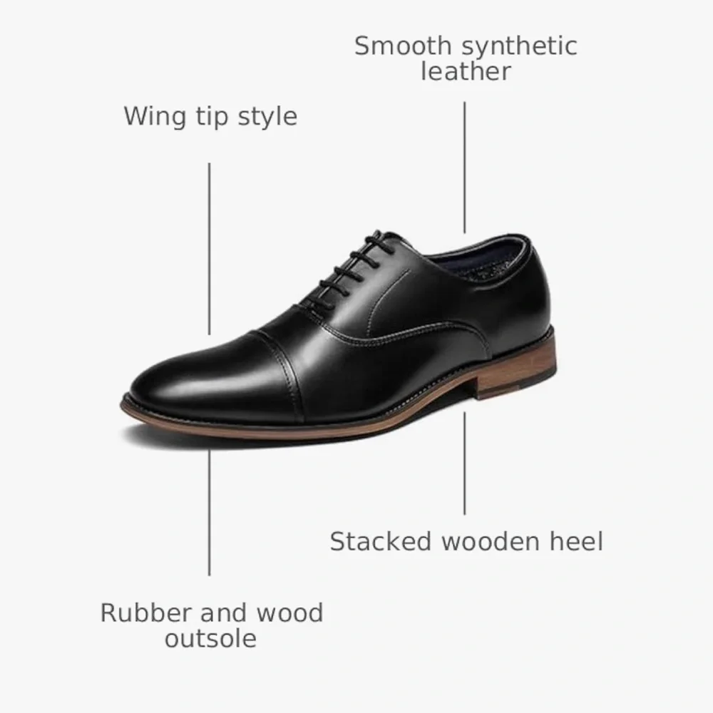 Bruno Marc Men's Lace Up Dress Shoes Size 10.5